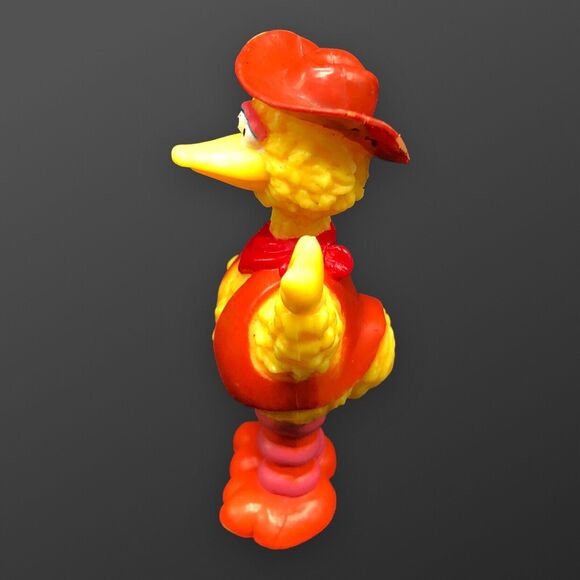 VTG JHP Sesame Street Big Bird Cowboy Hat Farm Farmer PVC Figure Toy 3” Henson - Picture 2 of 6